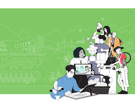 Illustration einer Menschengruppe
